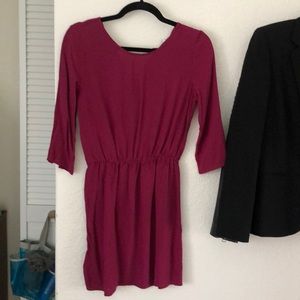 Burgundy light mini dress from H&M size 6/36